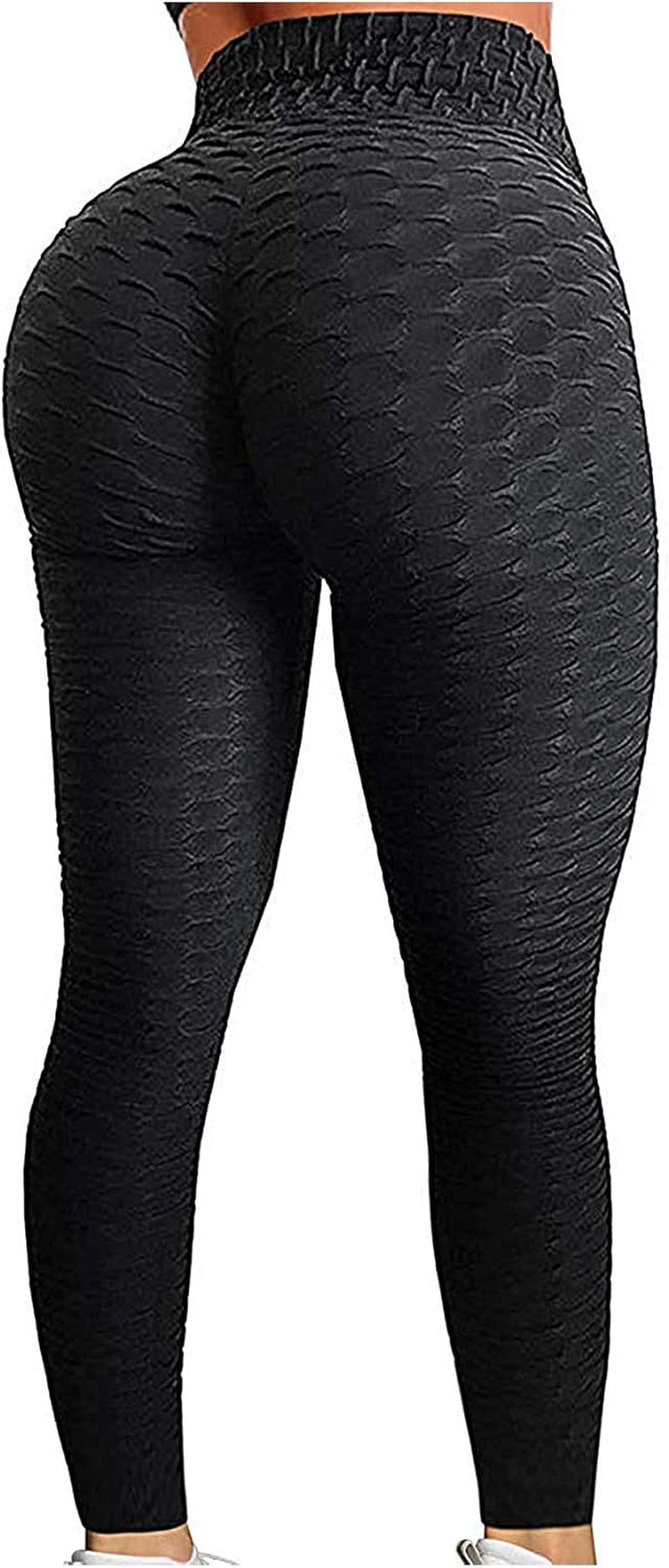 Women'S High Waist Yoga Pants Tummy Control Slimming Booty Leggings Workout Running Butt Lift Tights