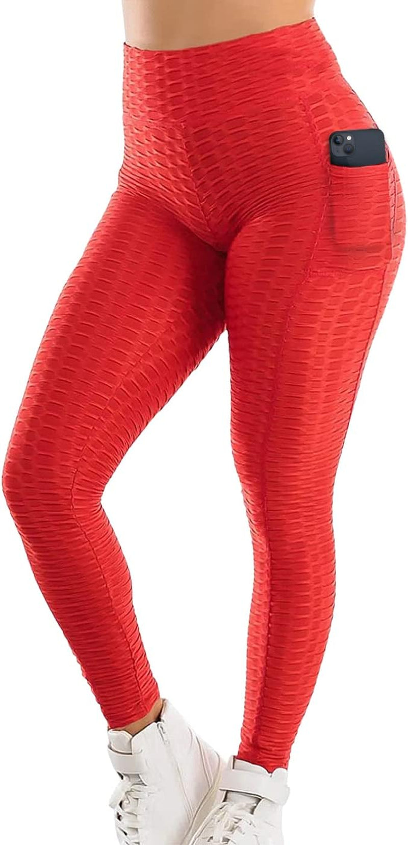 Women'S High Waist Yoga Pants Tummy Control Slimming Booty Leggings Workout Running Butt Lift Tights