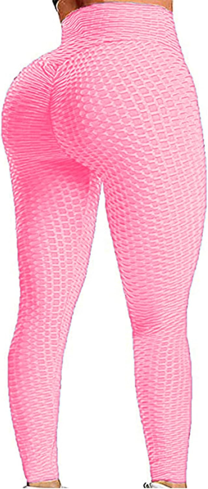 Women'S High Waist Yoga Pants Tummy Control Slimming Booty Leggings Workout Running Butt Lift Tights