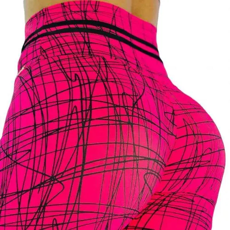 Sexy High Waist Hip Lift Yoga Pants Women Leggings Sport Workout Fitness Clothing Jogging Running Pants Gym Tights Stretch Print