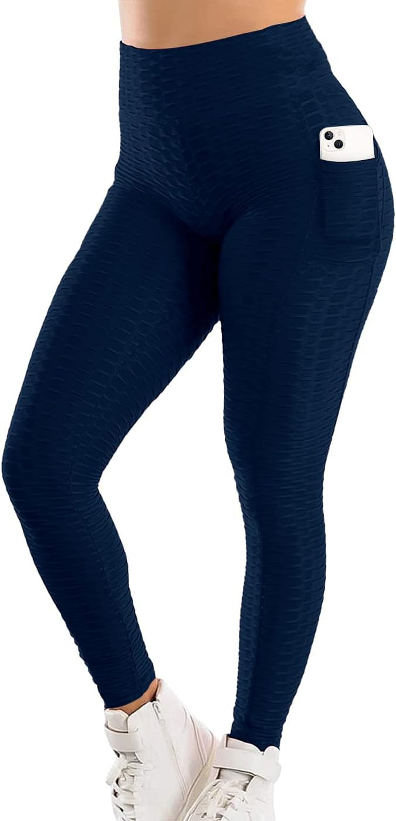 Women'S High Waist Yoga Pants Tummy Control Slimming Booty Leggings Workout Running Butt Lift Tights