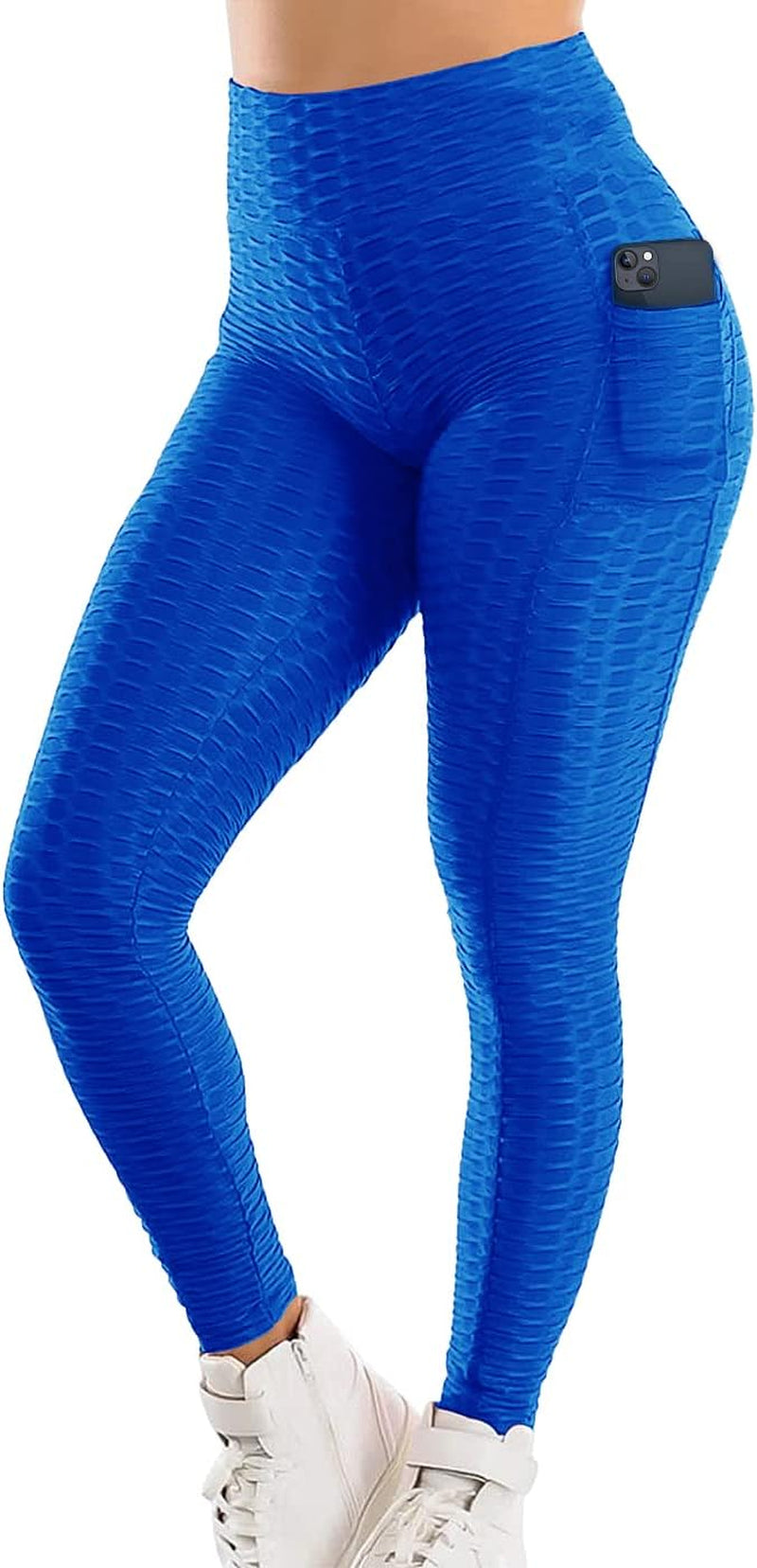 Women'S High Waist Yoga Pants Tummy Control Slimming Booty Leggings Workout Running Butt Lift Tights