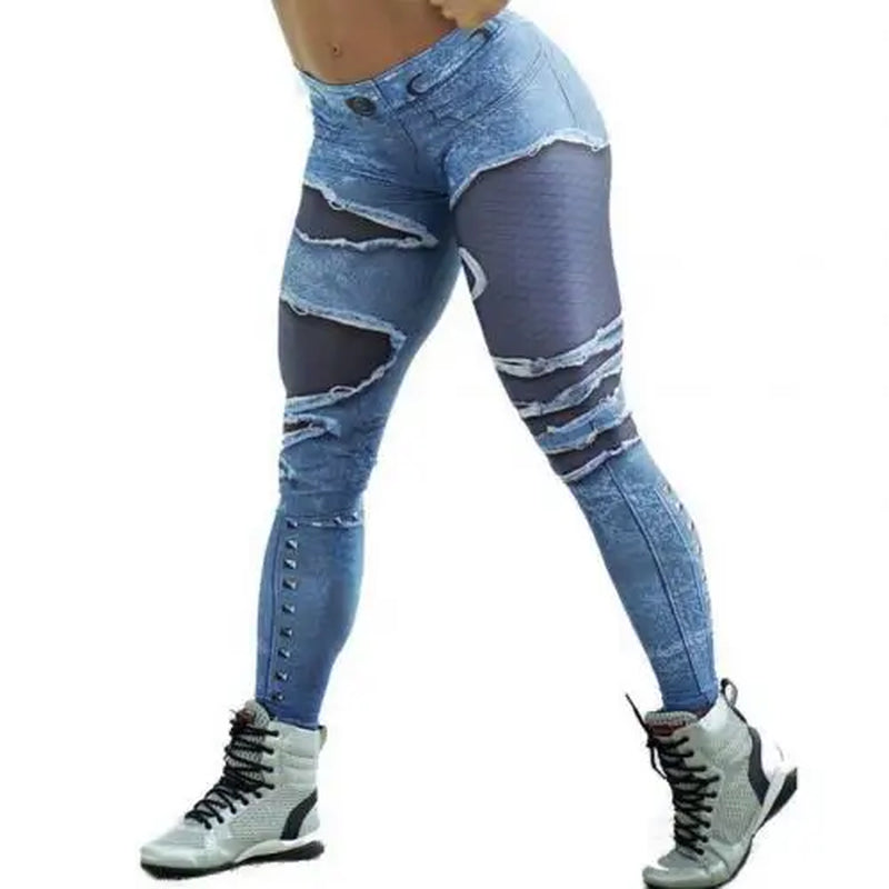 Sexy High Waist Hip Lift Yoga Pants Women Leggings Sport Workout Fitness Clothing Jogging Running Pants Gym Tights Stretch Print